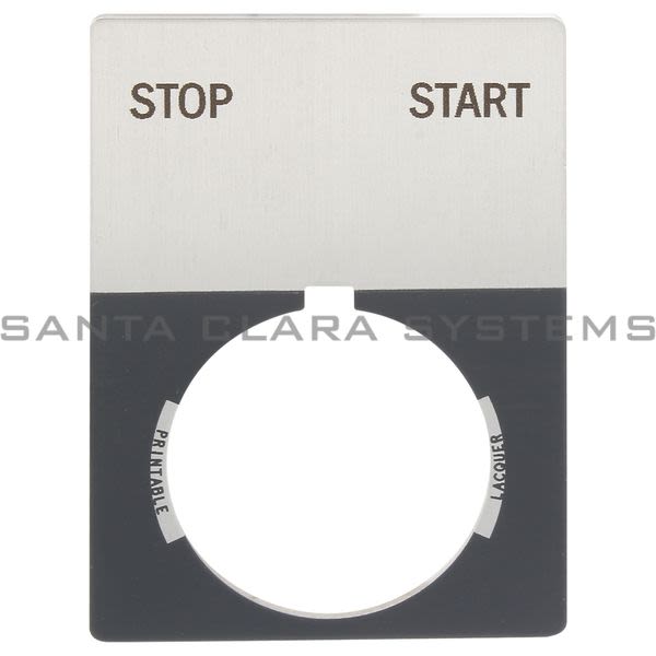 Allen Bradley 800T-X551J 800T Legend Plate,Jumbo,Stop-Start Product Image