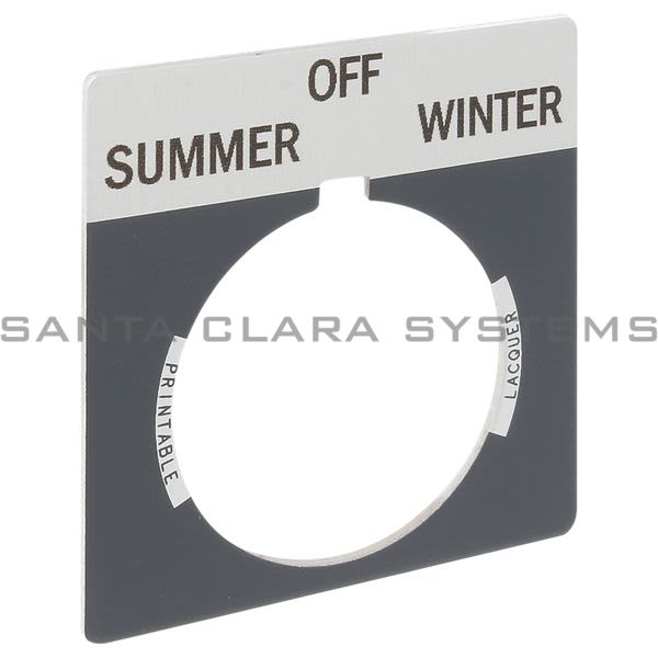 Allen Bradley 800T-X553 800T Legend Plate,Standard,Summer-Off-Winter Product Image