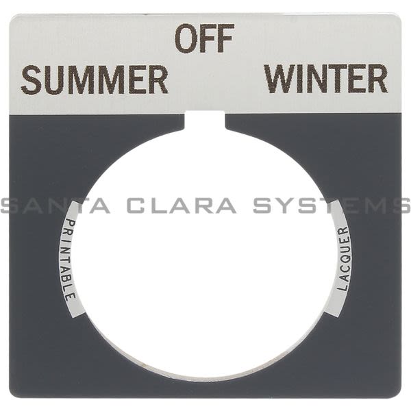 Allen Bradley 800T-X553 800T Legend Plate,Standard,Summer-Off-Winter Product Image