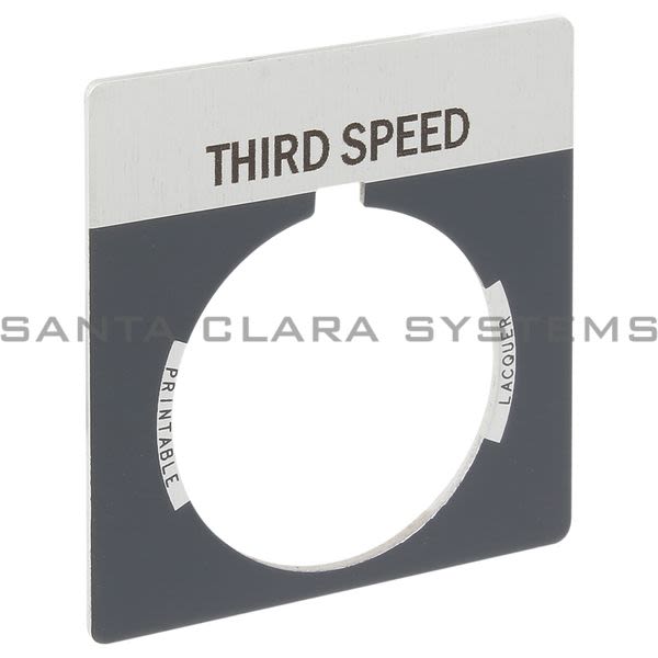 Allen Bradley 800T-X555 800T Legend Plate,Standard,Third Speed Product Image