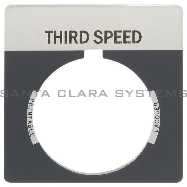 Allen Bradley 800T-X555 800T Legend Plate,Standard,Third Speed Product Image