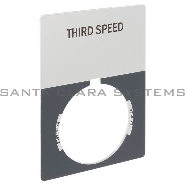 Allen Bradley 800T-X555J 800T Legend Plate,Jumbo,Third Speed Product Image