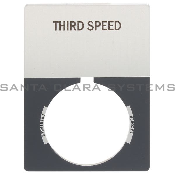 Allen Bradley 800T-X555J 800T Legend Plate,Jumbo,Third Speed Product Image