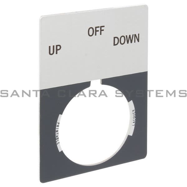 Allen Bradley 800T-X558J 800T Legend Plate,Jumbo,Up-Off-Down Product Image