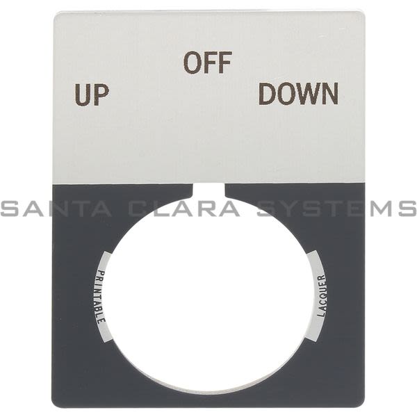 Allen Bradley 800T-X558J 800T Legend Plate,Jumbo,Up-Off-Down Product Image