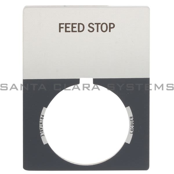 Allen Bradley 800T-X567J 800T Legend Plate,Jumbo,Feed Stop Product Image