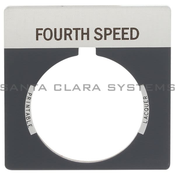Allen Bradley 800T-X624 800T Legend Plate,Standard,Fourth Speed Product Image
