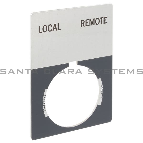 Allen Bradley 800T-X638J 800T Legend Plate,Jumbo,Local-Remote Product Image