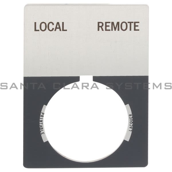Allen Bradley 800T-X638J 800T Legend Plate,Jumbo,Local-Remote Product Image