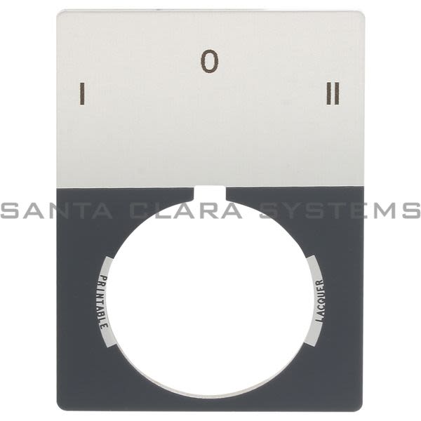 Allen Bradley 800T-X643J 800T Legend Plate,Jumbo,I O II Product Image