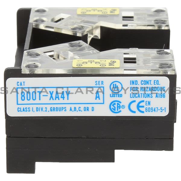 Allen Bradley 800T-XA4Y Contact Block Product Image