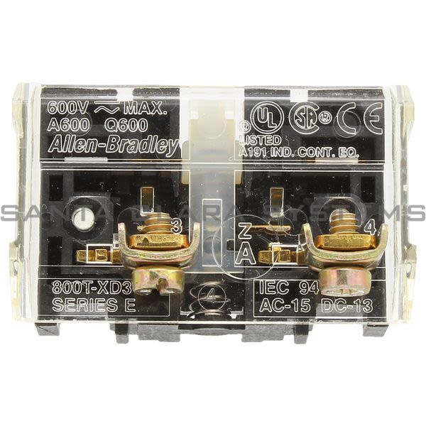 Allen Bradley 800T-XD3 Contact Block Product Image