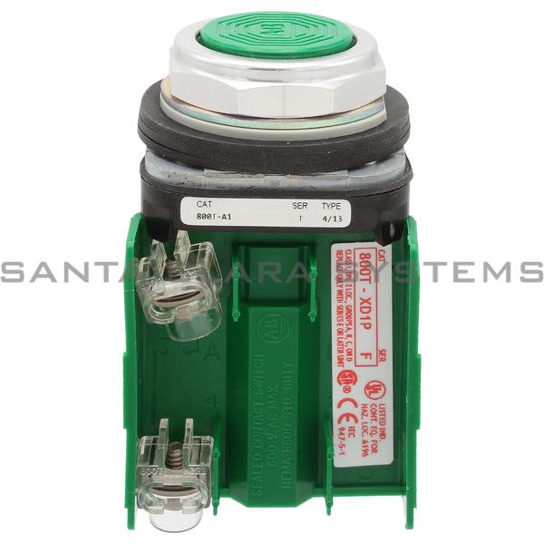 Allen Bradley 800TC-A1D1P Pushbutton | Finger Safe Product Image