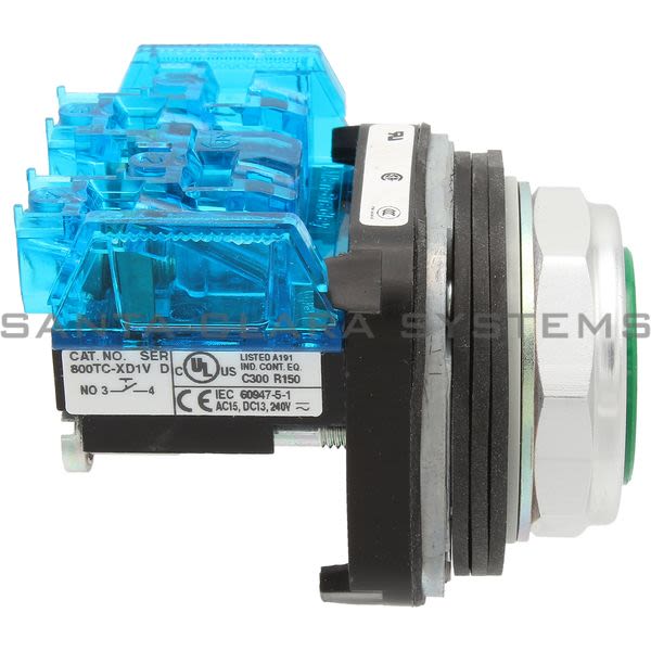 Allen Bradley 800TC-A1D1V Pushbutton | Finger Safe Product Image