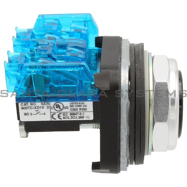 Allen Bradley 800TC-A2D1V Pushbutton | Finger Safe Product Image