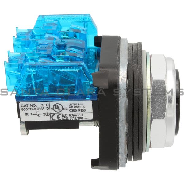 Allen Bradley 800TC-A2D2V Pushbutton | Finger Safe Product Image