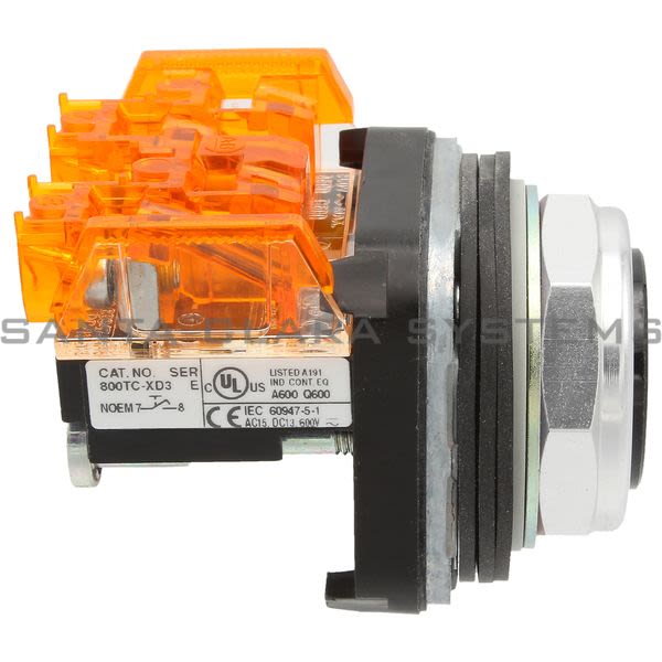 Allen Bradley 800TC-A2D3 Pushbutton | Finger Safe Product Image