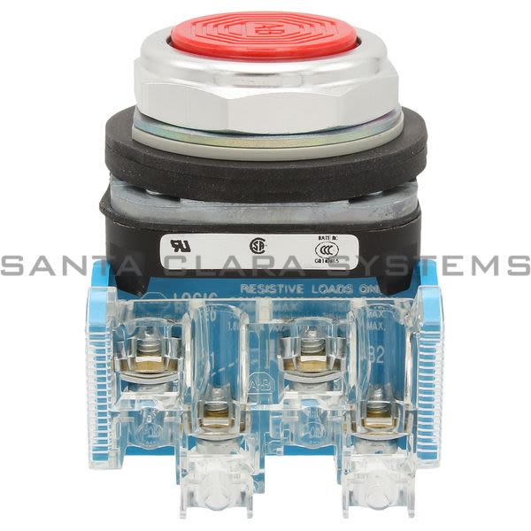 Allen Bradley 800TC-A6A4R Pushbutton | Finger Safe Product Image
