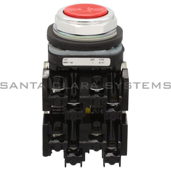Allen Bradley 800TC-A6C Pushbutton | Finger Safe Product Image