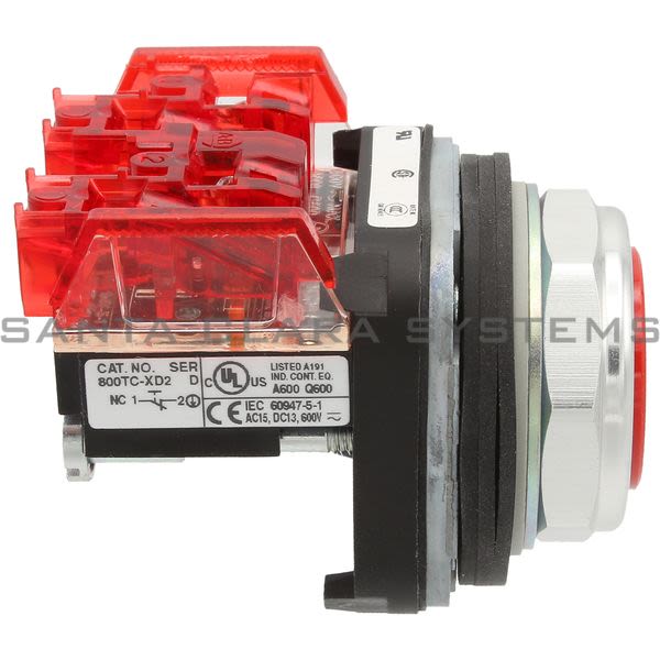 Allen Bradley 800TC-A6D2 Pushbutton | Finger Safe Product Image