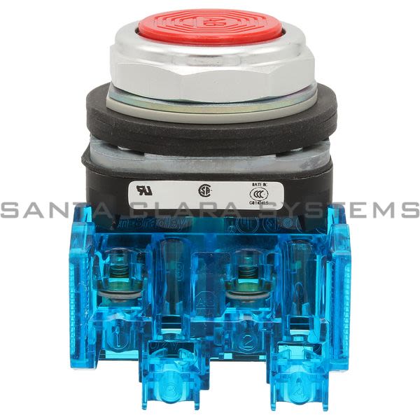 Allen Bradley 800TC-A6D2V Pushbutton | Finger Safe Product Image