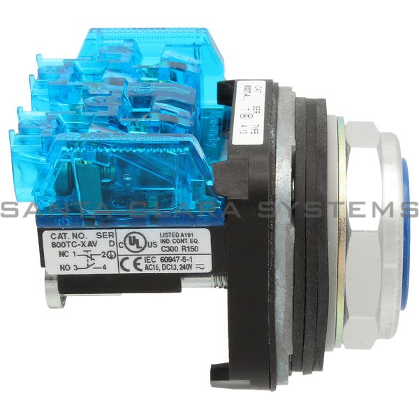 Allen Bradley 800TC-A7AV Pushbutton | Finger Safe Product Image
