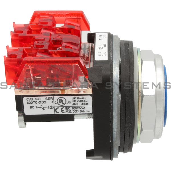 Allen Bradley 800TC-A7D2 Pushbutton | Finger Safe Product Image