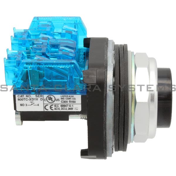 Allen Bradley 800TC-B2D1V Pushbutton | Finger Safe Product Image