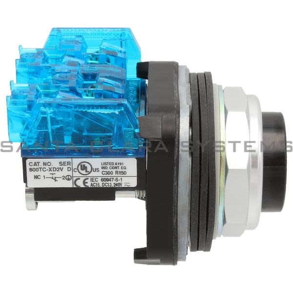 Allen Bradley 800TC-B2D2V Pushbutton | Finger Safe Product Image