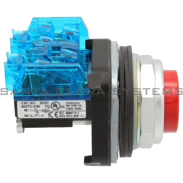Allen Bradley 800TC-B6AV Pushbutton | Finger Safe Product Image