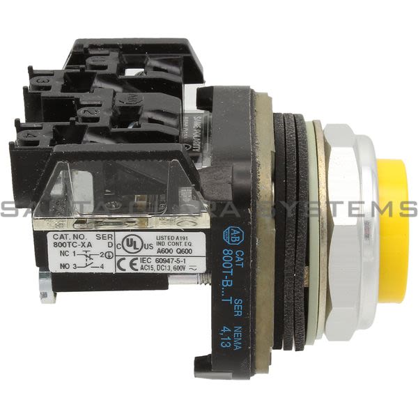 Allen Bradley 800TC-B9A Pushbutton | Finger Safe Product Image