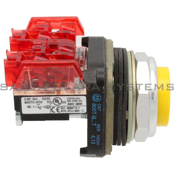 Allen Bradley 800TC-B9D2 Pushbutton | Finger Safe Product Image