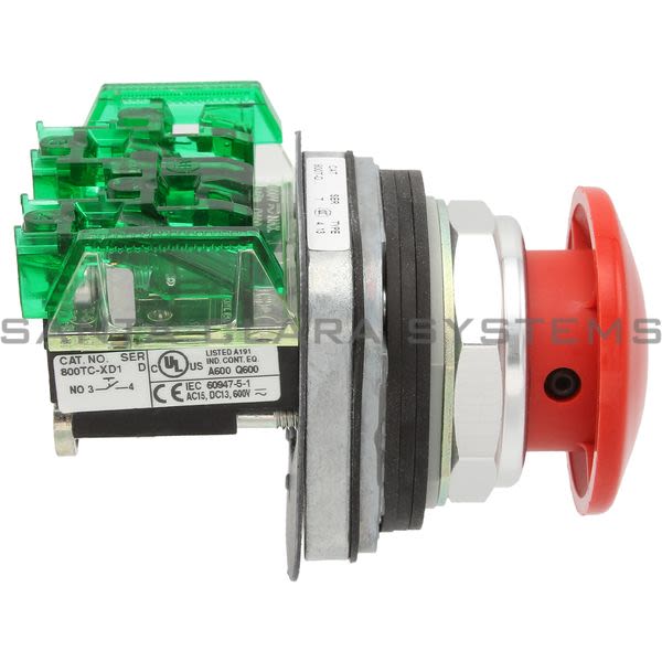 Allen Bradley 800TC-D6D1 Pushbutton | Finger Safe Product Image