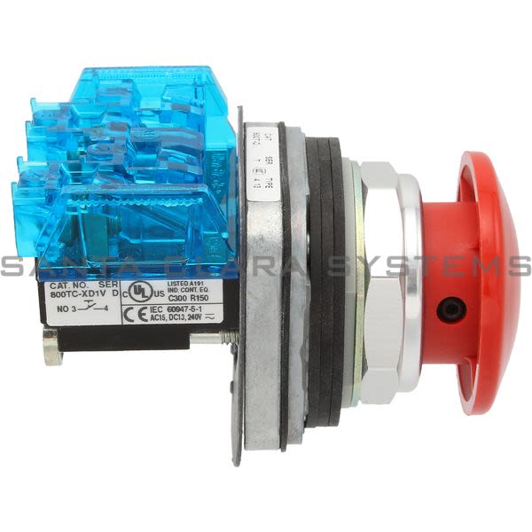 Allen Bradley 800TC-D6D1V Pushbutton | Finger Safe Product Image