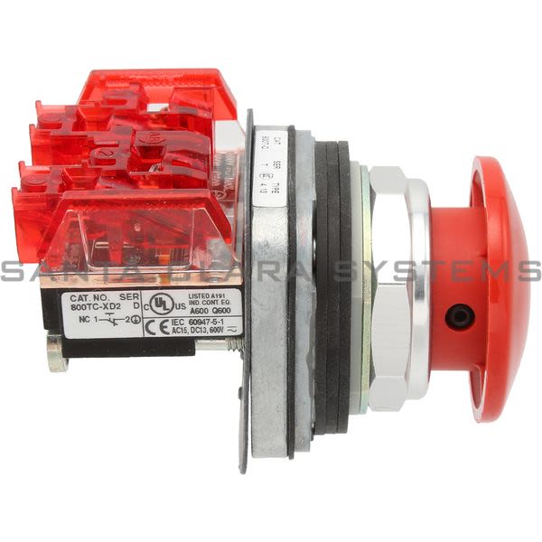Allen Bradley 800TC-D6D2 Pushbutton | Finger Safe Product Image