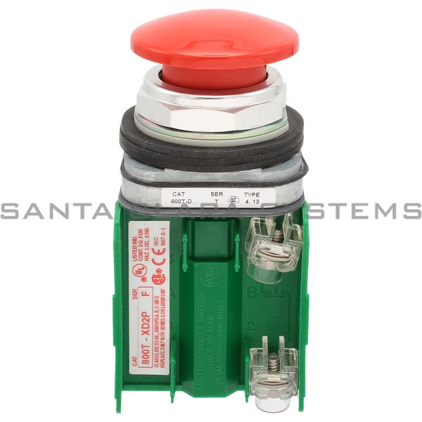 Allen Bradley 800TC-D6D2P Pushbutton | Finger Safe Product Image