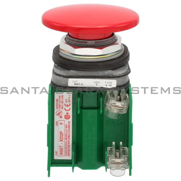 Allen Bradley 800TC-D6JD2P Pushbutton | Finger Safe Product Image