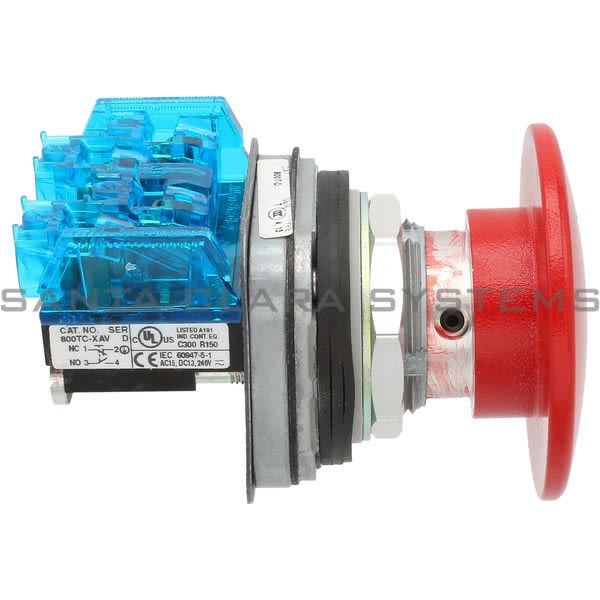 Allen Bradley 800TC-D6LAV Pushbutton | Finger Safe Product Image