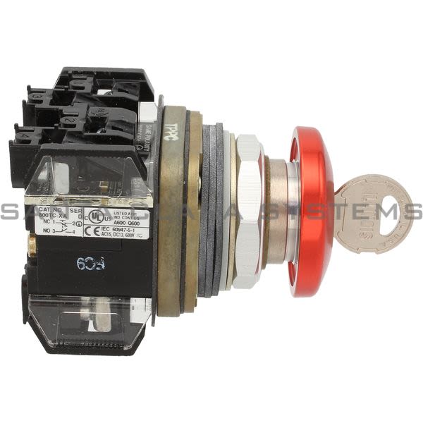 Allen Bradley 800TC-E1544M6B Pushbutton | Finger Safe Product Image