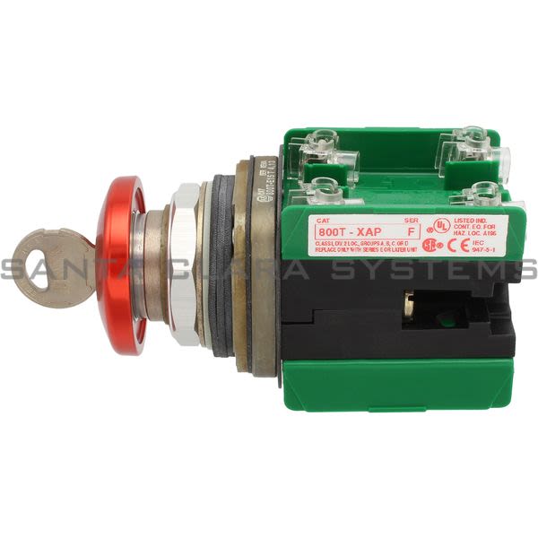 Allen Bradley 800TC-E1552M6BP Pushbutton | Finger Safe Product Image