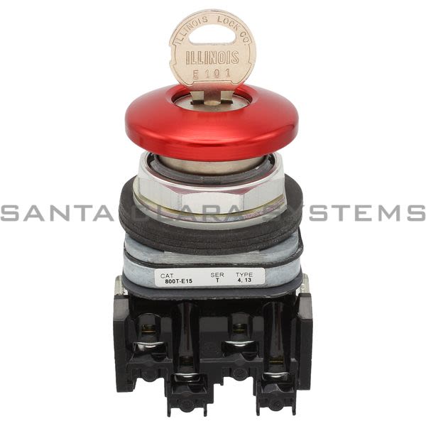 Allen Bradley 800TC-E1554M6A Pushbutton | Finger Safe Product Image