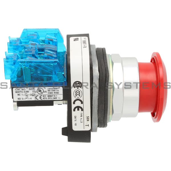 Allen Bradley 800TC-FX6AV Pushbutton | Finger Safe Product Image