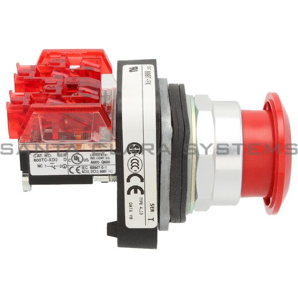 Allen Bradley 800TC-FX6D2 Pushbutton | Finger Safe Product Image