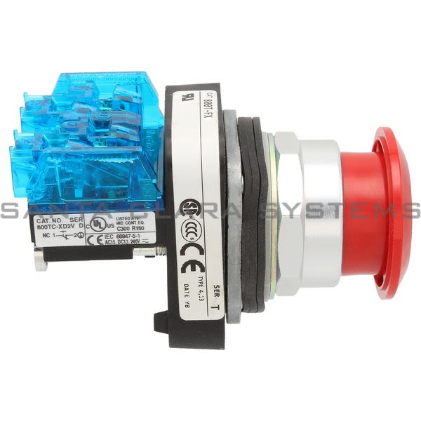 Allen Bradley 800TC-FX6D2V Pushbutton | Finger Safe Product Image