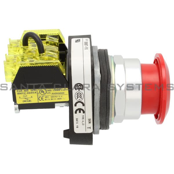 Allen Bradley 800TC-FX6D4S Pushbutton | Finger Safe Product Image