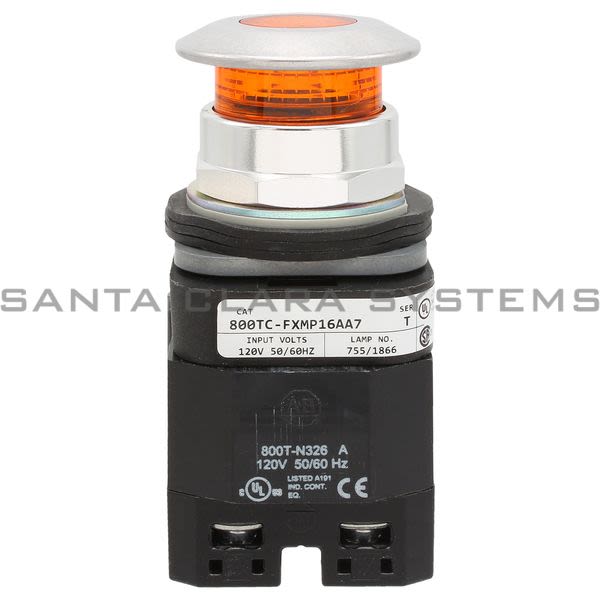 Allen Bradley 800TC-FXMP16AA7 Pushbutton | Finger Safe Product Image