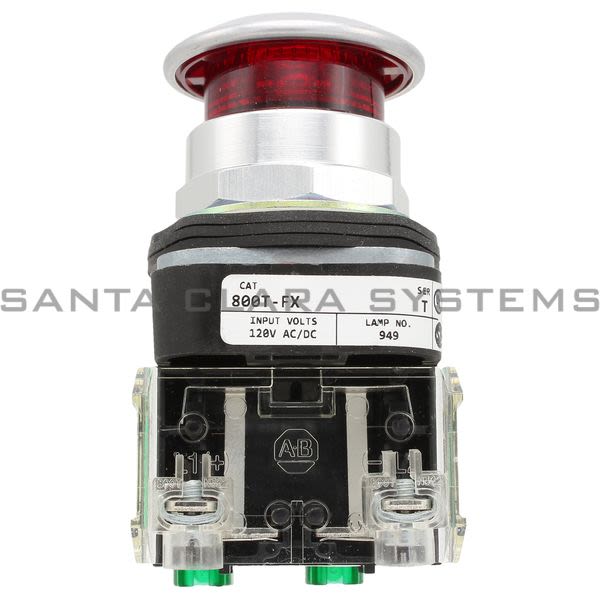 Allen Bradley 800TC-FXQ10RA2 Pushbutton | Finger Safe Product Image