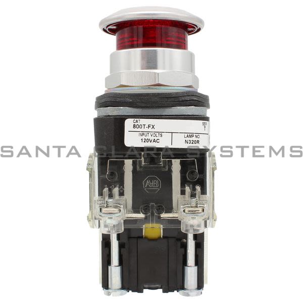 Allen Bradley 800TC-FXQH10RA5 Pushbutton | Finger Safe Product Image