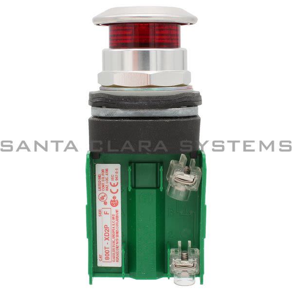 Allen Bradley 800TC-FXQH10RD2P Pushbutton | Finger Safe Product Image