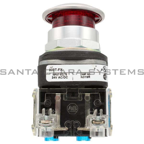 Allen Bradley 800TC-FXQH24RD1V Pushbutton | Finger Safe Product Image